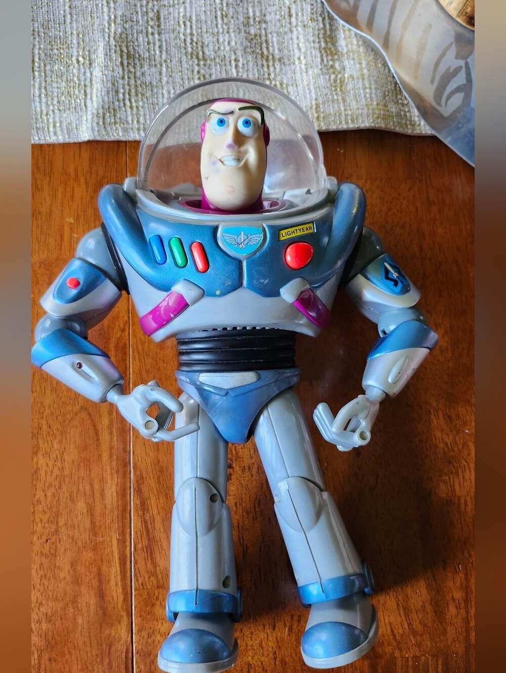 Vintage Buzz Lightyear Action Figure - Blue & Grey